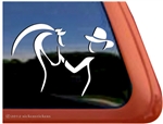 Horse & Trainer Trailer Window Decal