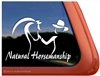 Horse & Trainer Trailer Window Decal