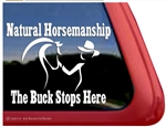 Horse & Trainer Trailer Window Decal