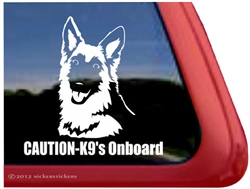 German Shepherd Window Decal