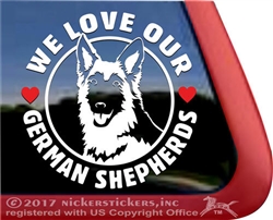 German Shepherd Window Decal