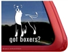 Long Tail Boxer Dog Decal Sticker Car Auto Window iPad