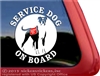 Boxer Service Dog Car Truck RV Window Decal Sticker