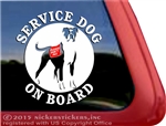 Boxer Service Dog Car Truck RV Window Decal Sticker