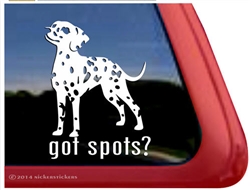 Miniature Dalmatian Dog iPad Car Truck Window Decal Sticker