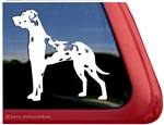 Harlequin Great Dane Window Decal