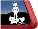 Crazy Cat Lady Window Decal