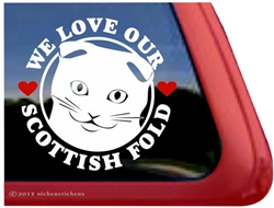 Scottish Fold Window Decal