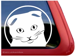 Custom Scottish Fold Window Decal