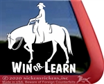 Competitive Trail Horse Trailer Window Decal