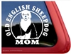 Old English Sheepdog Window Decal