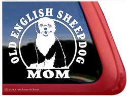 Old English Sheepdog Window Decal