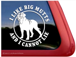 Neapolitan Mastiff Window Decal