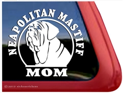 Neapolitan Mastiff Window Decal