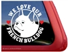 French Bulldog Window Decal