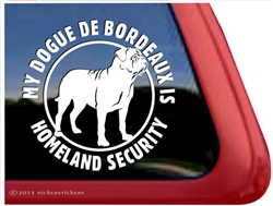 Dogue de Bordeaux Window Decal