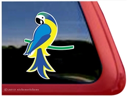 Macaw Window Decal