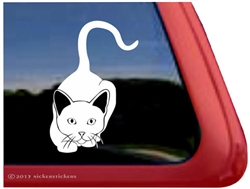 Custom Stalking Kitty Cat Window Decal