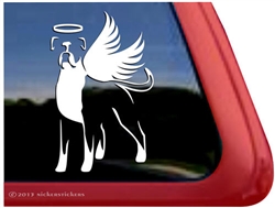 Memorial Long Tail Boxer Dog Decal Sticker Car Auto Window iPad