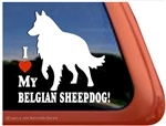 Belgian Sheepdog Window Decal