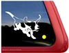 Custom Basset Hound Chasing a Ball Dog iPad Car Truck RV Window Decal Sticker