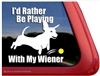 Wiener Dog Dachshund Car Truck RV Window Decal Sticker
