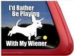 Wiener Dog Dachshund Car Truck RV Window Decal Sticker