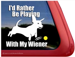 Wiener Dog Dachshund Car Truck RV Window Decal Sticker