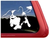 Custom Jumping Cavalier King Charles Spaniel Dog Car Truck RV Window Decal Sticker