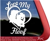 Pom Love Heart Pomeranian Dog Car Truck RV Window Decal Sticker