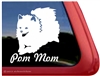 Pom Mom Pomeranian Dog Car Truck RV Window Decal Sticker