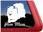 Pom Mom Pomeranian Dog Car Truck RV Window Decal Sticker