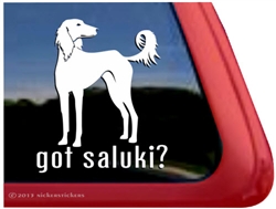 Saluki Hound Dog Vinyl Decal Car Auto Laptop iPad Sticker
