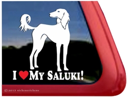 Saluki Window Decal