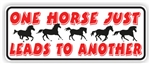 Horse Leads Bumper Sticker