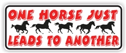 Horse Leads Bumper Sticker