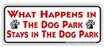 Dog Park Bumper Sticker