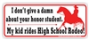 High School Rodeo Bumper Sticker