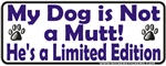 Limited Edition Male Bumper Sticker