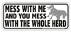 Mess With The Herd Bumper Sticker
