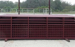 10' BROWN HALF-WIRE GATE