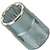 Vulcan MT-SS6034 Drive Socket, 1-1/16 in Socket, 3/4 in Drive, 12-Point, Chrome Vanadium Steel, Chrome