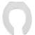 Bemis 7MM1955C 000 Toilet Seat, Elongated, Plastic, White, Sta-Tite Hinge