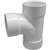 IPEX 414123BC Sewer Sanitary Pipe Tee, 3 in, Hub, PVC, White