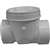 Canplas 223284W Backwater Valve, 4 in Connection, Hub, PVC