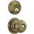 Schlage FB50NVGEO609 Knob Lockset, Mechanical Lock, Knob Handle, Round Design, Antique Brass, 1 Grade, Rekeyable