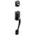 Schlage Camelot Series F58CAM716 Combination Lockset, Mechanical Lock, Grip Only Handle, Aged Bronze, 1 Grade, Metal