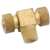 Anderson Metals 50872-0402 Tube to Pipe Tee, 1/4 x 1/8 in, Compression x MIP, Brass
