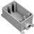 Carlon E980DFN-CTN Switch Box, 1 -Gang, 1 -Outlet, PVC, Gray