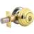Kwikset 99800-120 Deadbolt, 1 Grade, K4 Key, Metal, Polished Brass, 2-3/8 to 2-3/4 in Backset, KW1 Keyway